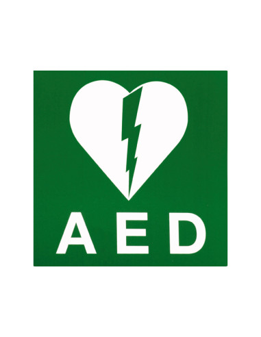 autocollant AED defibrilateur 